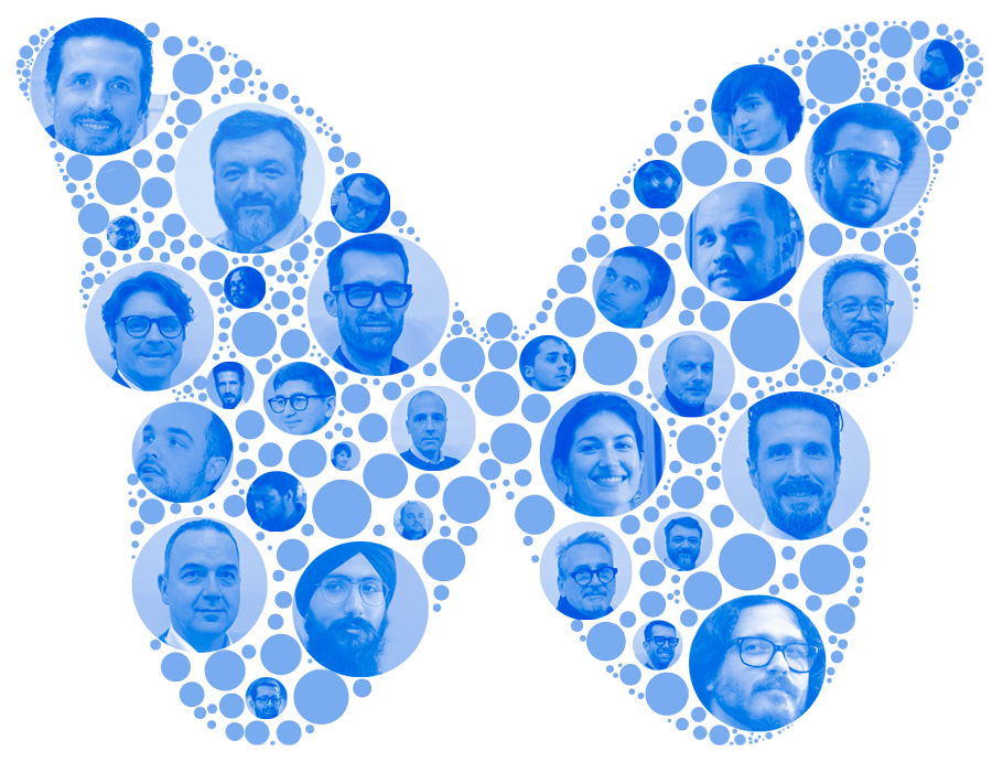 People butterfly